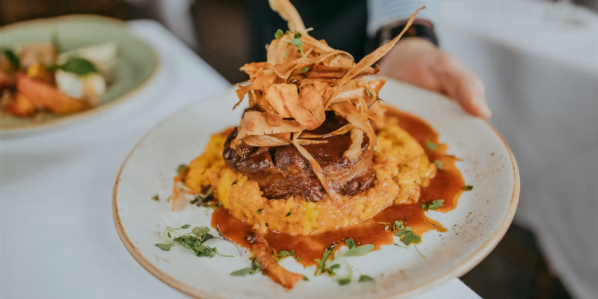 Mamma Maria signature dishes Osso Buco, Rabbit Pappardelle, Veal Saltimbocca, seasonal pasta dishes